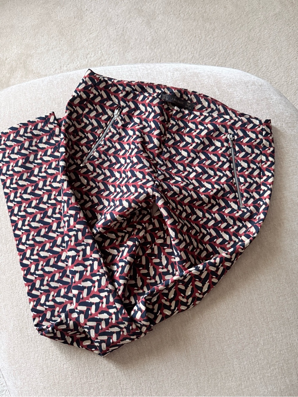 Zara Retro Pattern Pants - Picture 3 of 6